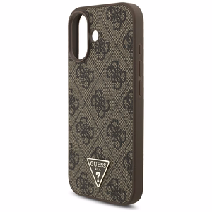 Guess 4G Strap Triangle Logo MagSafe Suojakuori iPhone 17:lle - ruskea