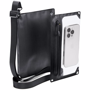 Spigen A640 universal vedenkestävä laukku olkahihnalla musta