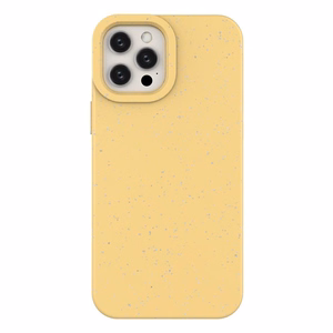 Eco Case Kotelo iPhone 12 Pro Max Silikonisuojus Puhelinsuoja Keltainen