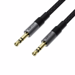 Acefast J10 AUX kaapeli mini jack 3.5mm 1m - musta