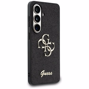 Guess Fixed Glitter Big 4G Metal Logo case for Samsung Galaxy S26 - black