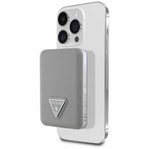 Guess Grained Triangle Varavirtalähde MagSafe 5000mAh 15W USB-C - beige