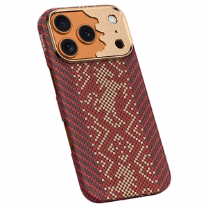 Punainen Benks Magnetic Armor Air Knight kevlar- ja metallikehyksinen suojakuori (C.K.FL.AP.GD.J072) malleihin iPhone 18 Pro / iPhone 17 Pro