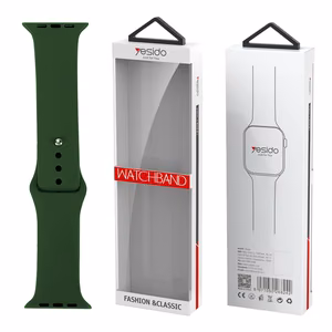 YESIDO WB44 silikoninen hihna iWATCH S 38/40/41:lle (97+110) #43 Alfalfa