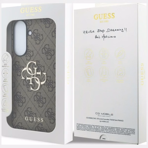 GUESS case for SAMSUNG Galaxy A57 GUHCSA574GMGBR (4G Big Metal Logo) brown