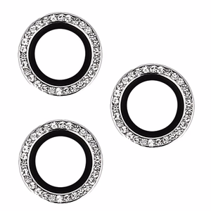 Karkaistu lasi HARD DIAMOND kameralle - iPhone 13 Pro/13 Pro Max hopeinen - 3 linssia