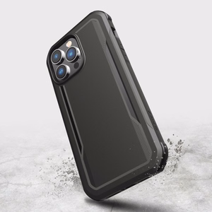 Raptic X-Doria Fort Case iPhone 14 Pro Max MagSafe panssaroitu suojus musta