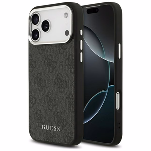Guess 4G Classic Logo MagSafe Suojakuori iPhone 17 Pro Max:lle - Musta