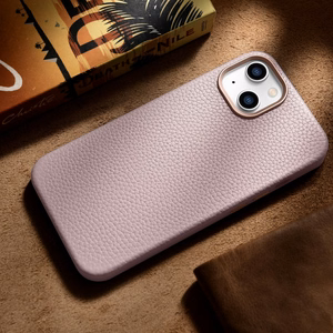 iCarer Litchi Premium Nahkakotelo iPhone 14 Plus Magneettinen nahkakotelo MagSafe Pink (WMI14220711-PK)