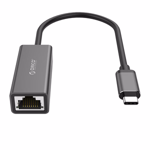 Orico XC-R45-V1 verkkosovitin USB-C–RJ45, Gigabit Ethernet, 1 Gbps – musta