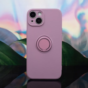 Puhelimen suojakuori sormipidikkeellä iPhone 15 Pro 6,1' vaaleanvioletti