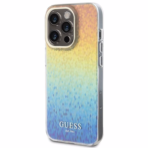 Guess IML Faceted Mirror Disco Iridescent Suojakuori iPhone 15 Pro:lle - monivärinen