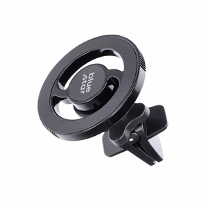 Magneettinen autopuhelinteline MagSafe-yhteensopiva Blue Star CLAMP ilmaventtiili musta