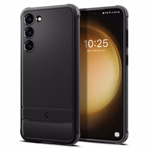 Spigen Rugged Armor Suojakuori Samsung Galaxy S23:lle matta musta