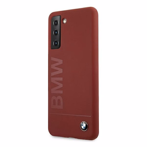 BMW Silicone Signature Logo Case for Samsung Galaxy S21+ - Red