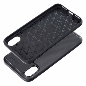 Carbon Premium -suojakuori iPhone X / XS, musta