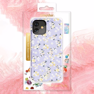 Kingxbar Blossom kotelo koristeltu alkuperäinen Swarovski-kristallit iPhone 12 mini monivärinen (Lily)