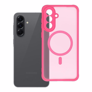 FULL MATTE MAG COVER magneettinen puhelimen kuori, MagSafe-yhteensopiva, SAMSUNG A56, pinkki