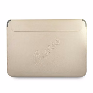 Guess Saffiano Script case for a 13" laptop - gold