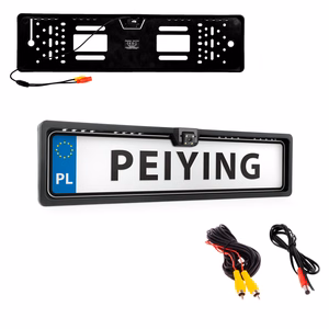 Peiying-auton peruutuskamera yönäöllä rekisterikilven kehyksessä
