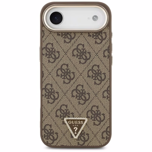 Guess 4G Triangle Logo MagSafe Suojakuori iPhone Airille - ruskea ja kultainen