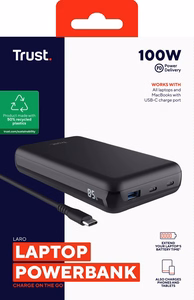 Trust Laro - 100W kannettavan varavirtalähde (musta)