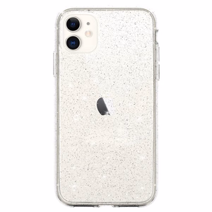 Crystal Glitter Suojakuori iPhone 11:lle - hopeinen