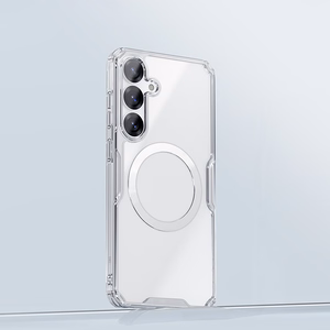 Nillkin Nature TPU Pro Magneettinen Suojakuori MagSafe-tuella Samsung S25:lle - valkoinen