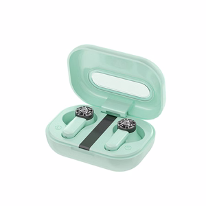 WEKOME VA06 Vanguard Series Bluetooth 5.2 TWS-nappikuulokkeet latauskotelolla, vihreät