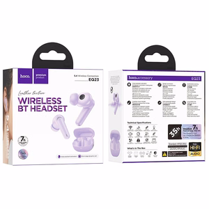 Hoco TWS EQ23 langattomat nappikuulokkeet - violetti