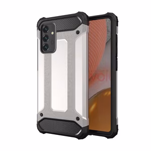 Hybrid Armor Suojakuori Samsung Galaxy A36:lle - hopeinen