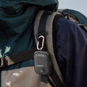 AmazingThing Titan Pro Mag Case Clear Suojakuori AirPods Pro 3 -kuulokkeille - musta