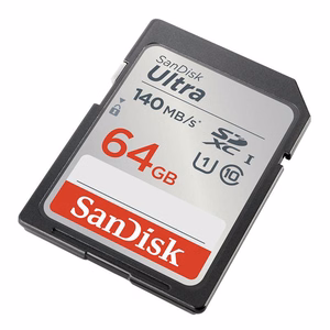 SanDisk muistikortti 64GB Ultra SDXC 64GB 140MB/s UHS-I Class 10