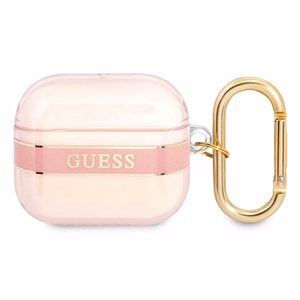 Guess GUA3HHTSP AirPods 3 cover pink/pink Strap Collection