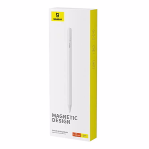 Baseus Smooth Writing 2 Stylus Lite LED-indikaattoreilla kuunvalkoinen (aktiivinen, USB-C kaapeli mukana)