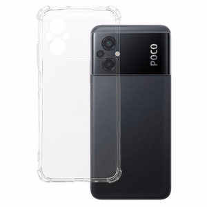 Clin Anti Shock 1,5mm suojakuori Xiaomi Poco M5:lle läpinäkyvä