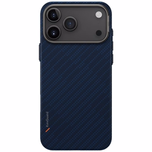 Uniq Keva EDGE Magclick Lataussuojakuori iPhone 17 Pro Max:lle - sininen