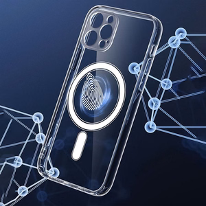Case for iPhone 15 Clear Mag Cover (MID) compatible with MagSafe transparent