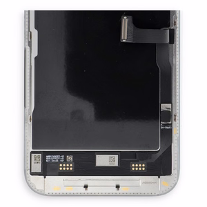 FixCell LCD-näyttö iPhone 15 Pro Soft OLED -mallille, 120 Hz, lähestymisvalosensorin joustava kaapeli (Tarkastettu: käytetty)