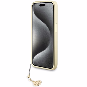Guess GUHCP15LGF4GGR iPhone 15 Pro 6.1" gray/gray hardcase 4G Charms Collection