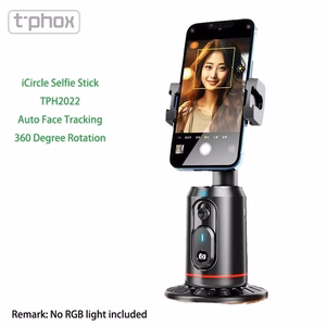 T-PHOX iCircle gimbaali/kolmijalka AI 360 kasvojenseurannalla, musta teline
