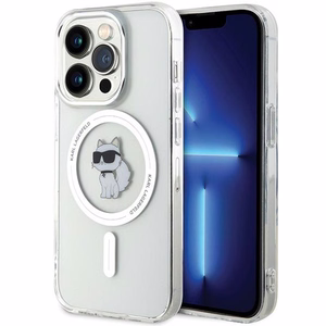 Karl Lagerfeld IML Choupette MagSafe suojakuori iPhone 14 Pro Max:lle - läpinäkyvä