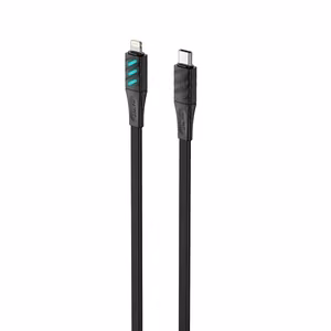 Havit CB6255 - USB Type C - Lightning -latauskaapeli, 1 m (musta)