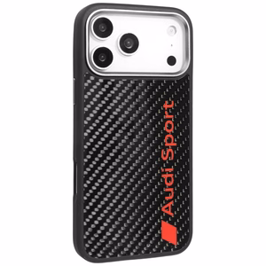 Audi R8 Carbon Fiber MagSafe Suojakuori iPhone 17 Pro Max:lle - Musta