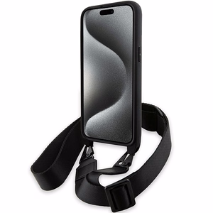 BMW M Edition Carbon Tricolor Lines & Hihna Suojakuori iPhone 15 Pro Maxille - musta