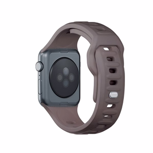 3mk-silikoniranneke Apple Watchille, 42/44/45/46/49 mm, Taupe, suuri koko