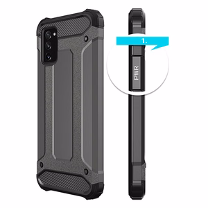 Hybrid Armor Case Kova kestävä suojus Samsung Galaxy A03s musta
