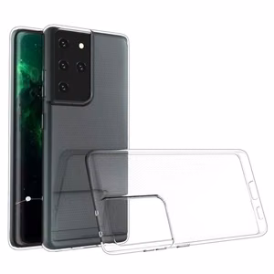 Suojakuori Samsung S21 ULTRA -puhelimelle, Ultra Slim 0,5 mm takakuori, läpinäkyvä