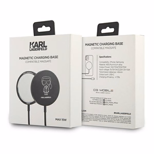 Karl Lagerfeld 15W langaton latauslaite MagSafe - musta