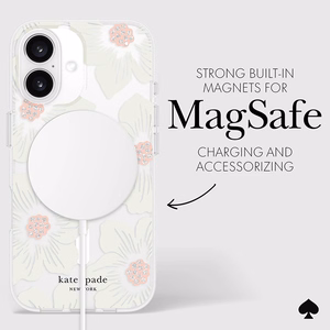 MagSafe-yhteensopiva Kate Spade New York Hollyhock -suojakuori Apple iPhone 16:lle
